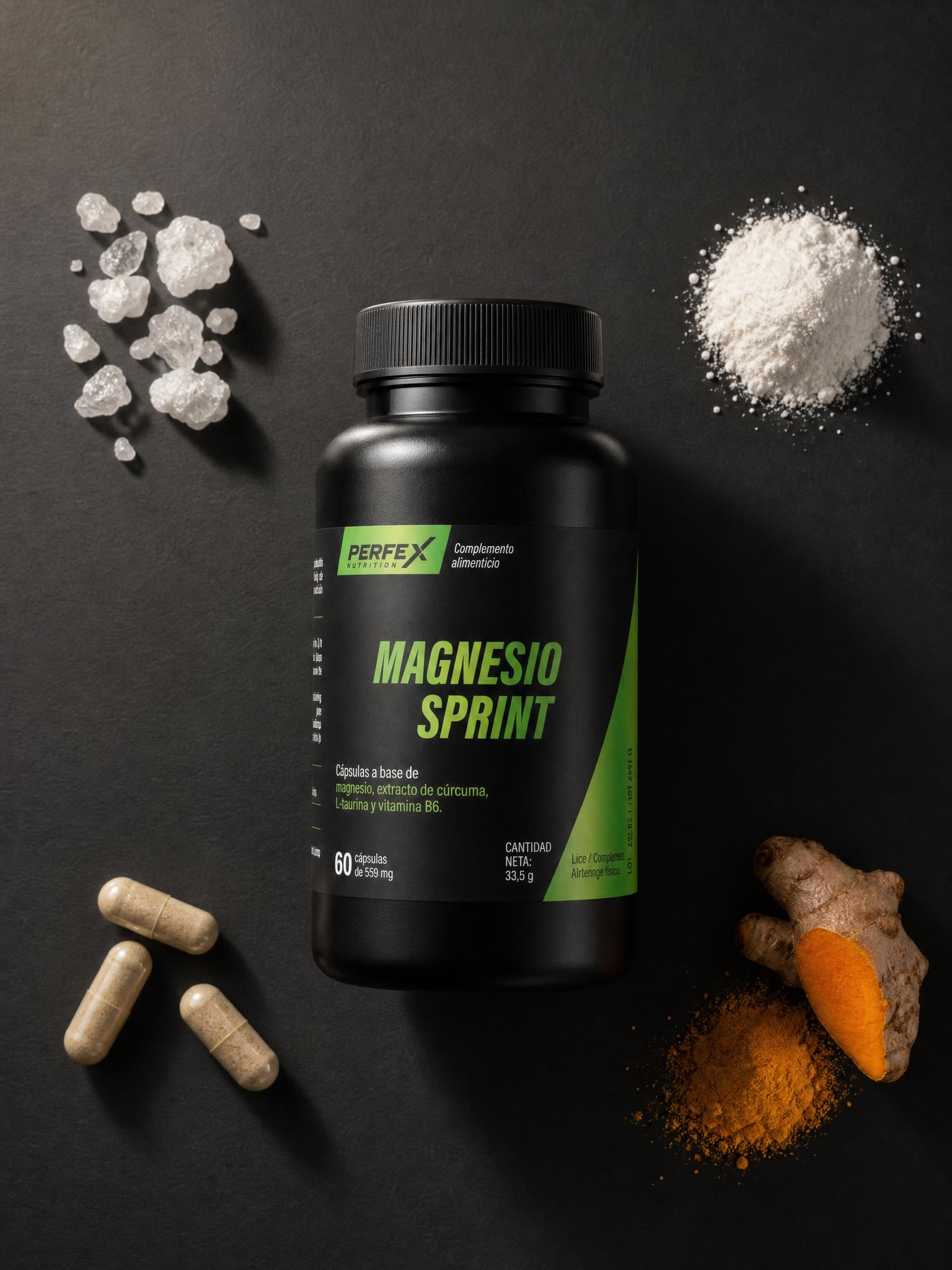 Magnesio Sprint con ingredientes